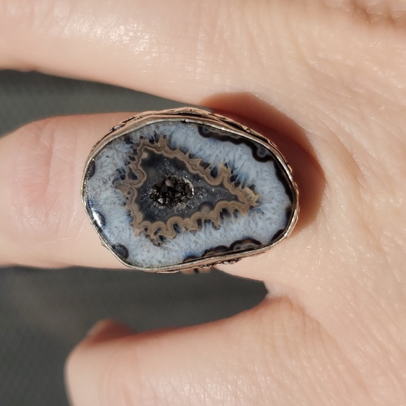New Solar Agate 925 Silver Ring. - Picture 11 of 15